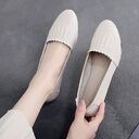 Women's First Layer Cowhide Flat Shoes Fashion Office