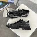 Small Heavy Bottomed Shoes Men Casual Leather Platform