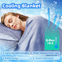 Cooling Blanket Fiber Absorb Heat Washable Cover Over