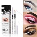 12Pcs Box White Eyeliner Waterproof Pencil Smooth High