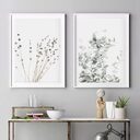 Nordic Small Plant Decoration Painting Canvas