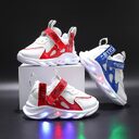 Children's Alphabet Webbing Mesh Breathable Kids Luminous Shoes