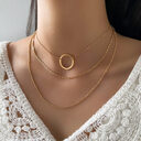Circle Necklace Clavicle Chain Women