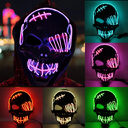 Halloween Scary One-Eyed Pirate Mask Cosplay Led Adult