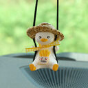 Car Pendant Cute Anime Little Duck Swing Auto