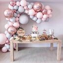 Macaron Balloons Garland Arch Rose Gold Confetti Ballon