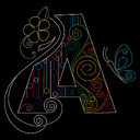 Paper Filigree Painting Kit - Letters