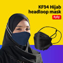 Filter Masker Korea KF94 Hijab Headloop 10pcs 4D