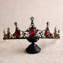 New Baroque Retro Black Crown Bridal Headdress Wedding