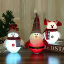 Christmas Decorations LED Santa Claus Snowman Deer Creative