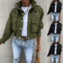 Autumn And Winter Motorcycle Jacket Coat Short Polyester
