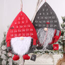 Christmas Advent Calendar Santa Claus Faceless Doll Hanging