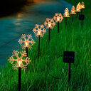 Solar Light Star Snowflake Christmas Tree Garden Decoration