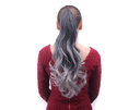 Colorful Gradient Color Clip Ponytail Wig