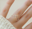 Mountain-shaped Copper Creative Ladies Ring