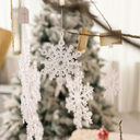 Christmas Decoration Acrylic Transparent Snowflake Tree Pendant DIY
