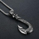 Vintage Stainless Steel Ocean Romance Fish Hook Titanium