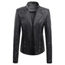 New Spring And Autumn Leather PU Jacket Women's