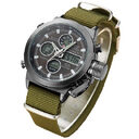 Men Military Wrist Watch Army Green Analog Digital