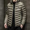 Men's Winter Coat Jacket Plus Fleece For Light