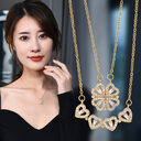 Variety Four-leaf Clover Non-fading Light Luxury Titanium Steel