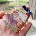 Explosive Natural Crystal Rough Stone Gold Winding Unshaped