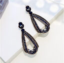 Retro Diamond Irregular Water Drop S925 Silver Stud