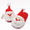 Santa Claus Cotton Shoes Slippers Plush Toy Gift