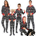 New Christmas Home Wear Pajamas One-piece Parent-child Outfit