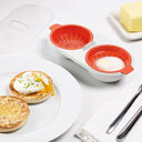 Microwave Egg Poacher Food Grade Cookware Double Cup