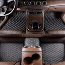 Universal Right Rudder Foot Pad Leather Quilted Embroidered