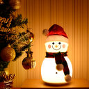 Christmas Snowman Music Night Light Rechargeable Portable Cute
