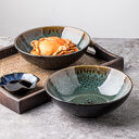Vintage Green Ceramic 8-inch Bowl Household Noodle