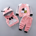 Fleece Thickening Boy Baby Suit Sweater Tide
