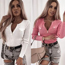 Fashion Knit Slim Long Sleeve Pullover Zip Top