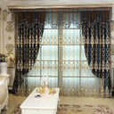 High-end Embossed Embroidered Window Screens For Living Room