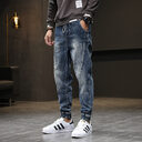 Men's Plus Velvet Stretch Size Jeans Slim Casual
