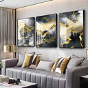 Golden Black And White Wall Art Posters