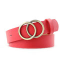 European And American Round Buckle Belt Women Casual