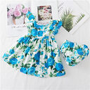 Cotton Baby Ruffled Floral Print Dress