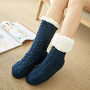 Casual Plus Velvet Mid-tube Ladies Snow Slippers Carpet