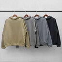 Classic Solid Color High Street Plus Fleece Hooded