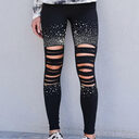 Women's High-waisted Diamond-decorated Corset Slacks
