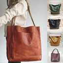 Retro Large Capacity Shoulder Bag With Big Pocket