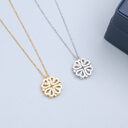 925 Sterling Silver Necklace Female One Two Wearing
