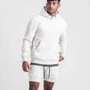 Men's Sports Loose Solid Color Plus Fleece Hooded