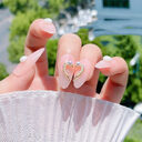 Nail Art DIY Love Heart Alloy Jewelry Piece