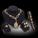 Jewelry Fashion Necklace Earrings Bracelet Ring Four Piece