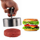 Stainless Steel Patties Mould Burger Meat Press Kitchen