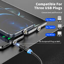 Mobile Phone Charging Three-in-one Magnetic Data Cable